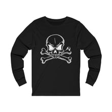 Load image into Gallery viewer, Skull and Cross Bones Long Sleeve Tee