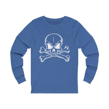 Load image into Gallery viewer, Skull and Cross Bones Long Sleeve Tee