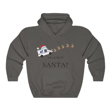 Load image into Gallery viewer, Who's The Real Santa Mail Carrier Hooded Sweatshirt