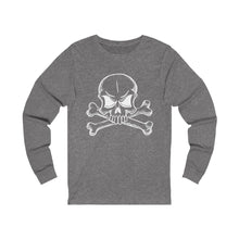 Load image into Gallery viewer, Skull and Cross Bones Long Sleeve Tee
