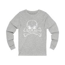 Load image into Gallery viewer, Skull and Cross Bones Long Sleeve Tee