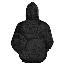 Load image into Gallery viewer, Dark Sugar Skull Hoodie