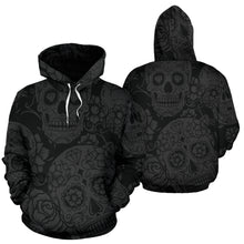 Load image into Gallery viewer, Dark Sugar Skull Hoodie