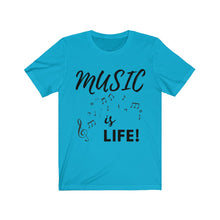 Load image into Gallery viewer, Music Is Life Unisex Short Sleeve Tee
