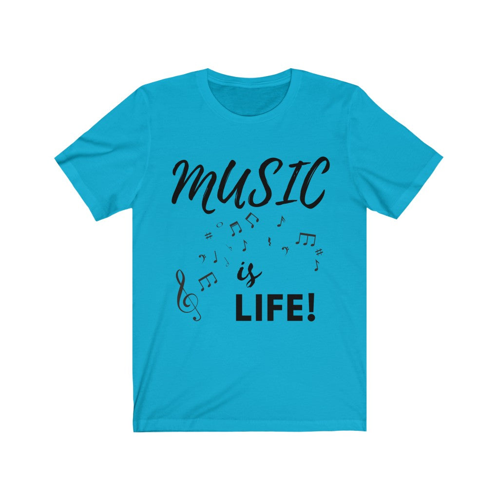 Music Is Life Unisex Short Sleeve Tee