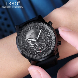 IBSO Men's Skull Punk Style Watch