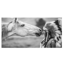 Load image into Gallery viewer, Native Indian with Horse Portrait
