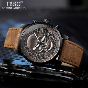 IBSO Men's Skull Punk Style Watch